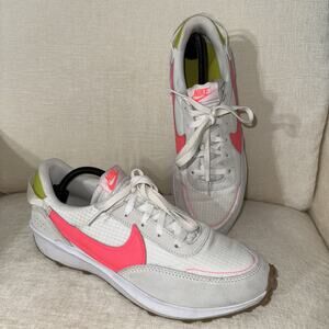 Nike Women’s Sail Aster Pink Gray Waffle Debut FJ4572-100 Sneakers Size 12 EUC